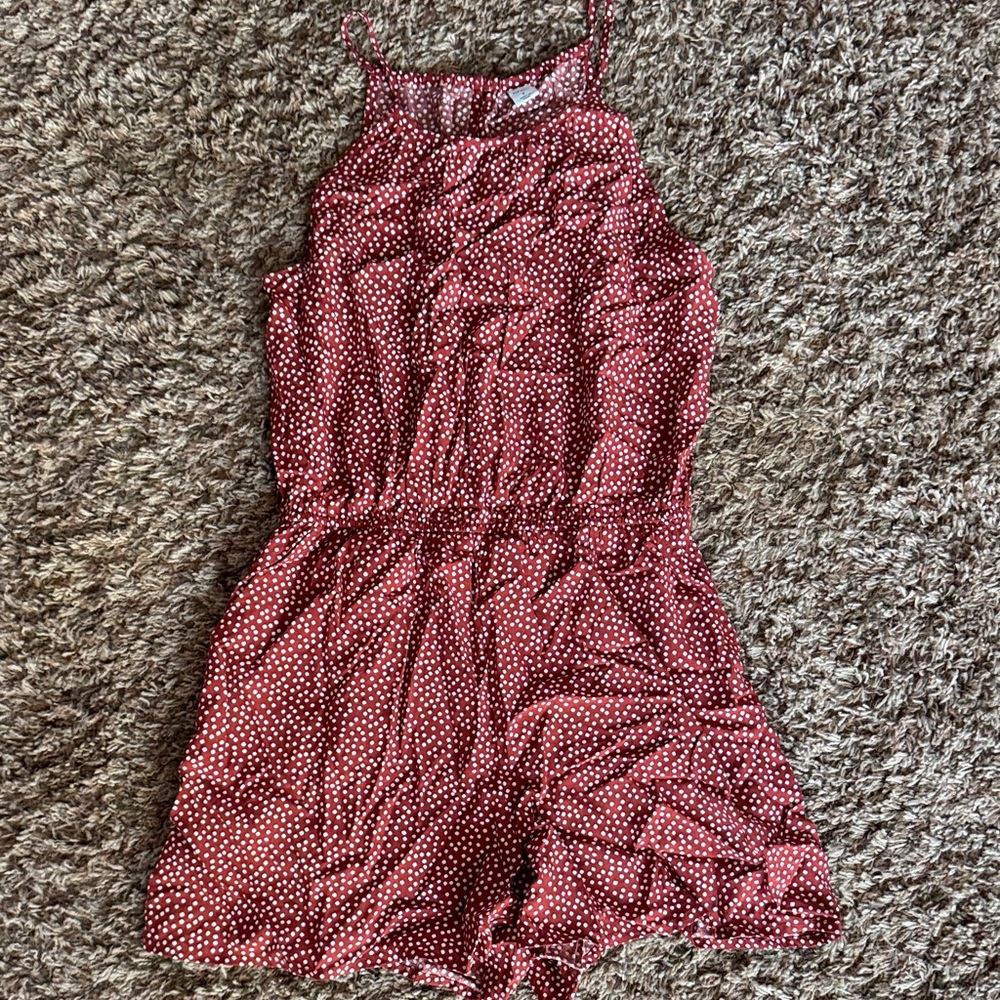 Old Navy Red Polka Dot Kids Romper